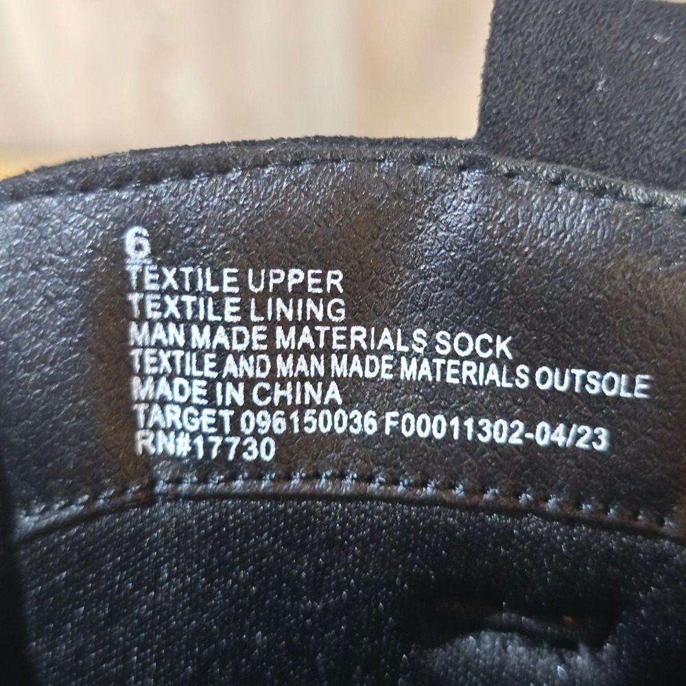 Universal Thread Black Suede Embroidered Western‎… - image 7